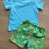 fernandaramoskids com br Conjunto Infantil Masculino Camiseta Beep Beep Azul e Bermuda Estampada 2