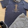 fernandaramoskids com br Conjunto Infantil Masculino Camiseta Grafite e Bermuda Listrada 2