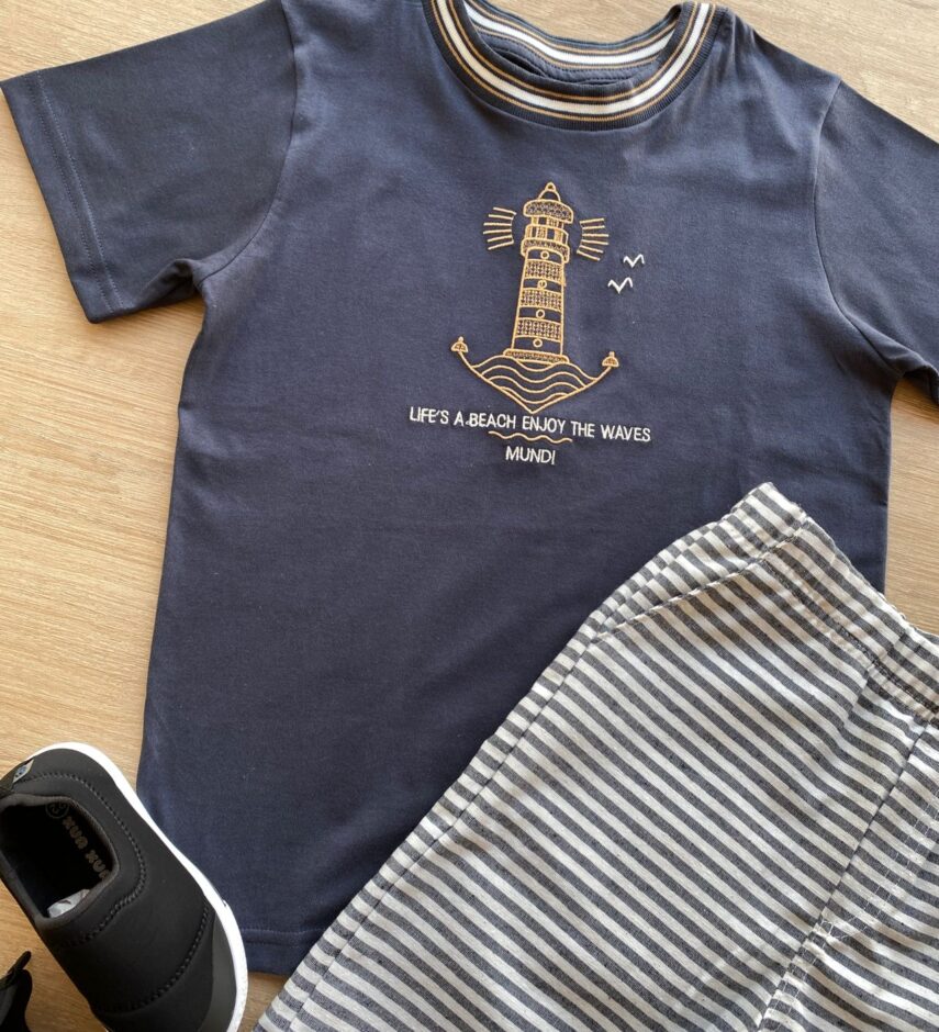fernandaramoskids com br Conjunto Infantil Masculino Camiseta Grafite e Bermuda Listrada 2