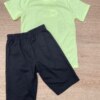 fernandaramoskids com br Conjunto Infantil Masculino Camiseta Play Again e Bermuda Preta 2