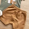 fernandaramoskids com br Conjunto Infantil Masculino Camiseta Verde e Bermuda Caramelo 3