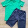 fernandaramoskids com br Conjunto Infantil Masculino Camiseta Verde e Bermuda Grafite 3