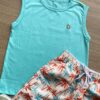fernandaramoskids com br Conjunto Infantil Masculino Regata Azul e Bermuda Estampa Coqueiro 2