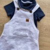 fernandaramoskids com br Jardineira Infantil Masculina Curta com Bolso Frontal Gelo 1