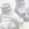 fernandaramoskids com br Kit 2 Pares de Meia Infantil Feminina Laço 1 Branca e 1 Dourada 2