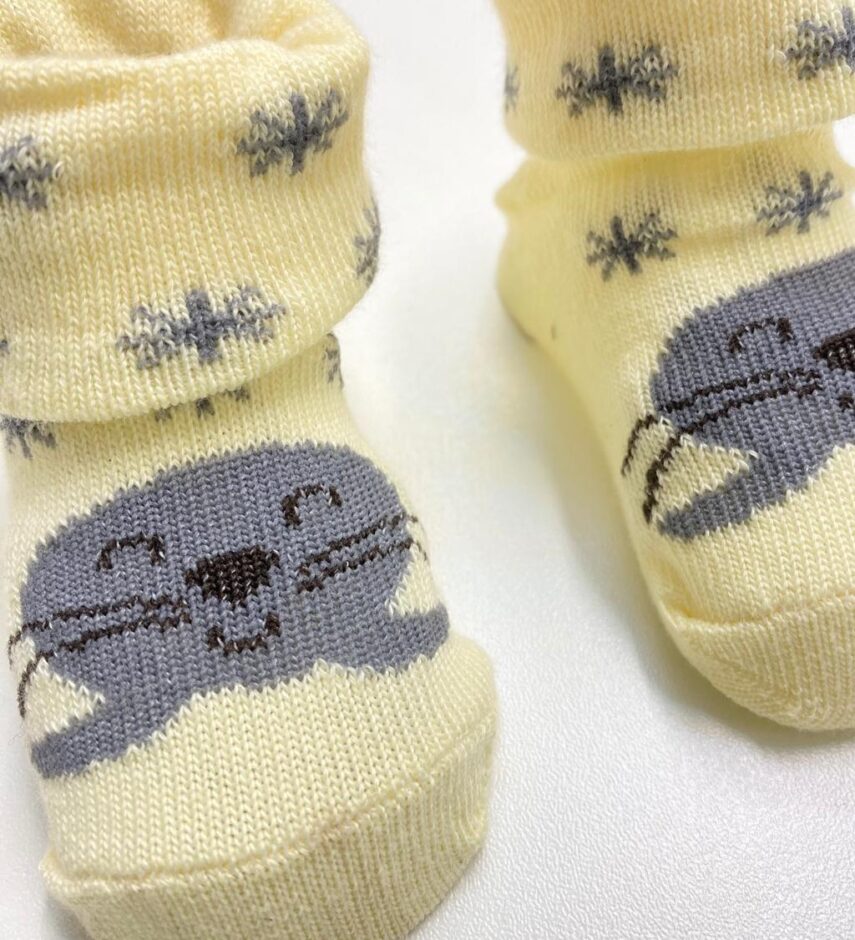 fernandaramoskids com br Kit 2 Pares de Meia Infantil Masculina Amarela Pinguim e Foca 2