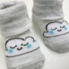 fernandaramoskids com br Kit 2 Pares de Meia Infantil Masculina Cinza Sol e Nuvem 2