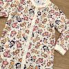 fernandaramoskids com br Macacão Pijama Infantil Feminino Estampa Bichinhos Off White 1
