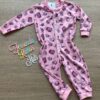 Macacão Pijama Infantil Feminino Estampado Rosa Fernanda Ramos Kids