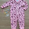 fernandaramoskids com br Macacão Pijama Infantil Feminino Estampado Rosa 4
