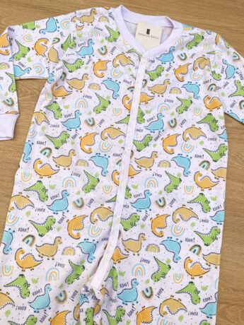 fernandaramoskids com br Macacão Pijama Infantil Masculino Estampado Dinossauros 1