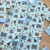 fernandaramoskids com br Macacão Pijama Infantil Masculino Estampado Dinossauros Azul 1