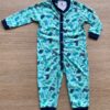 Macacão Pijama Infantil Masculino Estampado Fundo Azul Fernanda Ramos Kids