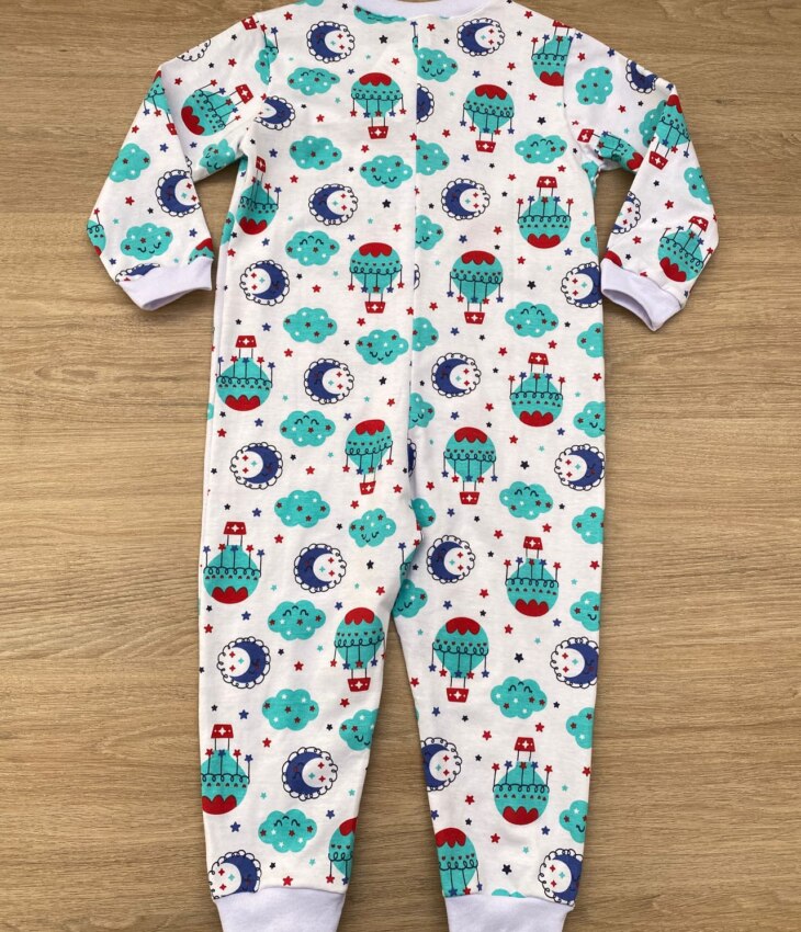 fernandaramoskids com br Macacão Pijama Infantil Masculino Estampado Fundo Branco 2