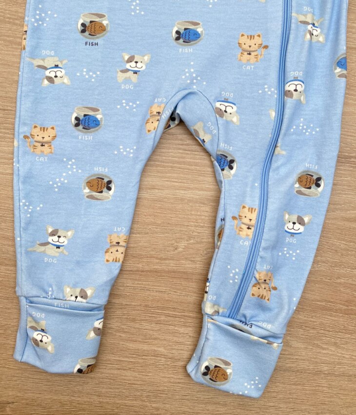 fernandaramoskids com br Macacão Pijama Infantil Masculino Estampado Puppy Azul 3