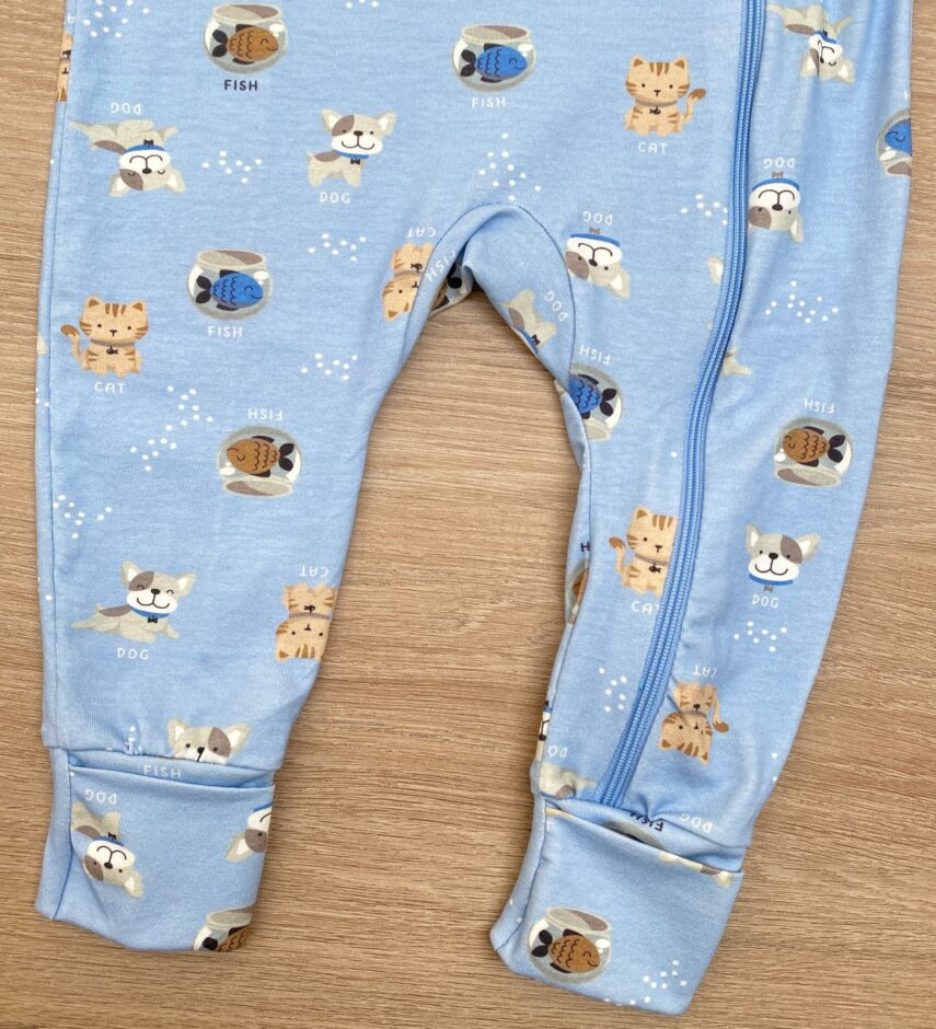 fernandaramoskids com br Macacão Pijama Infantil Masculino Estampado Puppy Azul 3
