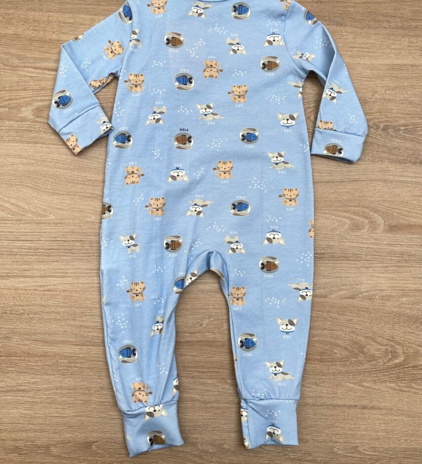 fernandaramoskids com br Macacão Pijama Infantil Masculino Estampado Puppy Azul 4