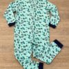 fernandaramoskids com br Macacão Pijama Infantil Masculino Estampado Verde Água 2