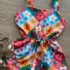 fernandaramoskids com br Macaquinho Infantil Feminino Amarração nas Alças e Cintura Estampado 1