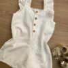 fernandaramoskids com br Macaquinho Feminino Infantil Babados nas Alças Laise Branco1