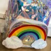 fernandaramoskids com br Mochila de Costa Infantil Feminina Arco Iris Prata 1