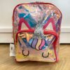 Mochila de Costa Infantil Feminina Unicórnio Prata Fernanda Ramos Kids
