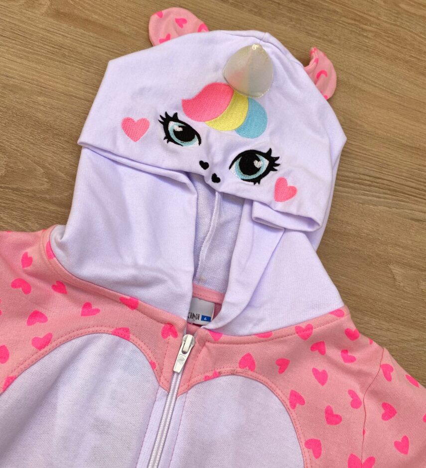 fernandaramoskids com br Pijama Infantil Feminino Unicórnio Rosa 1