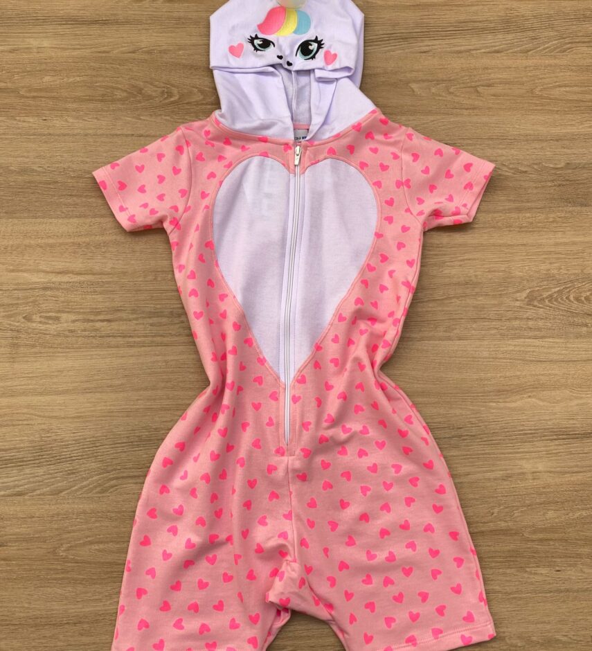 Pijama Infantil Feminino Unicórnio Rosa Fernanda Ramos Kids