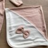 fernandaramoskids com br Saída Maternidade Infantil Feminino Macacão e Manta Rosa 3