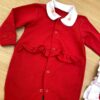 fernandaramoskids com br Saída Maternidade Infantil Feminino Macacão, Manta e Faixa Vermelha 1