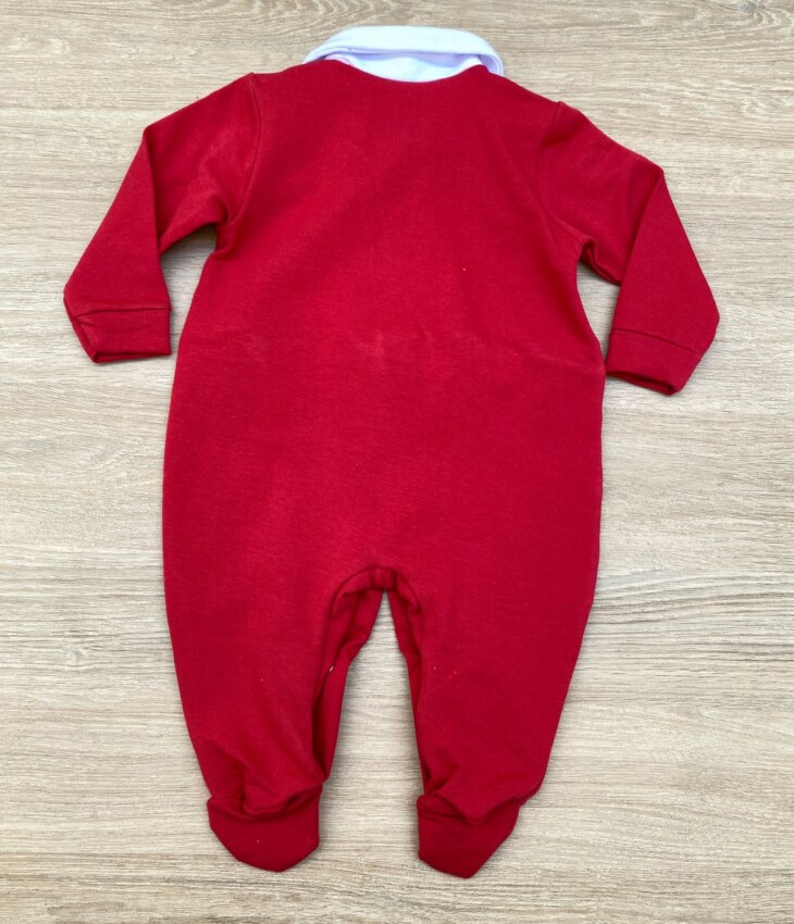 fernandaramoskids com br Saída Maternidade Infantil Feminino Macacão, Manta e Faixa Vermelha 4