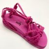Sandália Infantil Feminina Birken com Amarração Pink Fernanda ramos kids