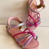 fernandaramoskids com br Sandália Infantil Feminina Rosa e Lilás Cintilante 1
