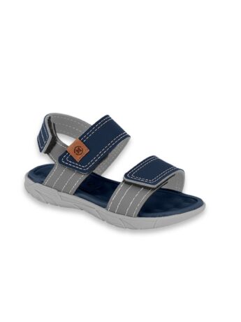 Sandália Infantil Masculina Azul Marinho com Cinza Fernanda Ramos Kids