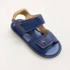 Sandália Infantil Masculina Azul Marinho Detalhe Bege Fernanda Ramos Kids