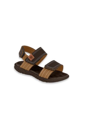 Sandália Infantil Masculina Marrom Detalhe Caramelo Fernanda Ramos Kids