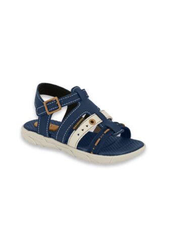 Sandália Infantil Masculina Napa Floter Rustico Azul Marinho Fernanda Ramos Kids
