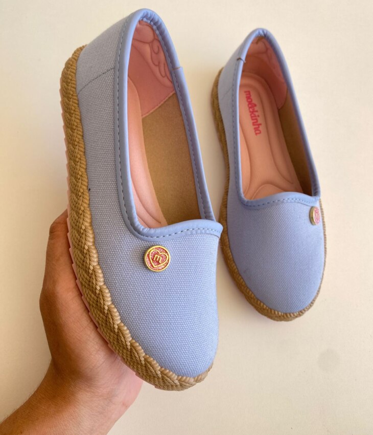 fernandaramoskids com br Sapatilha Alpargata Infantil Feminina Azul 2
