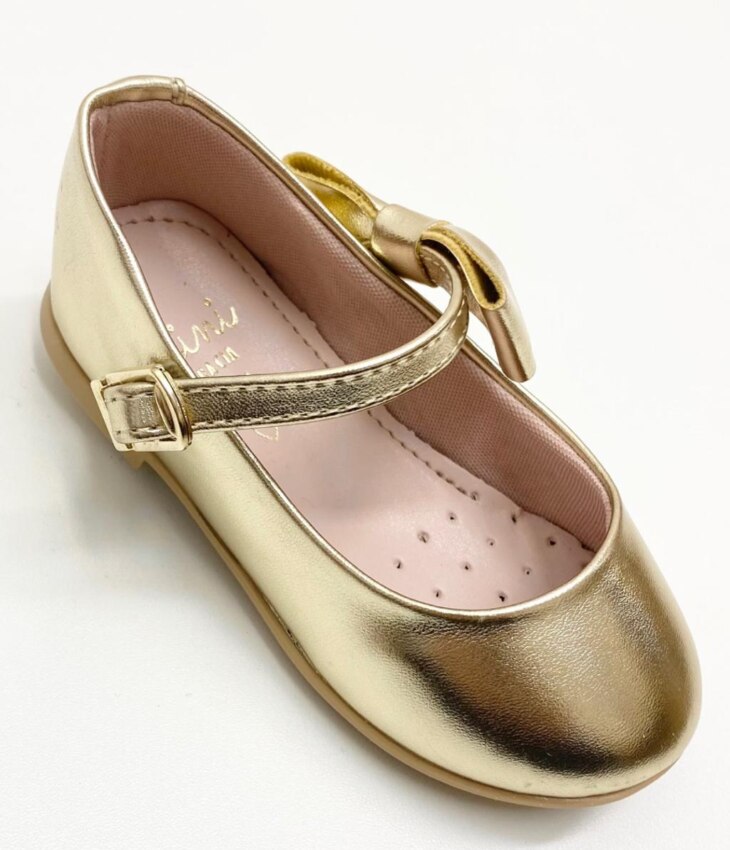 Sapatilha Infantil Feminina Bailarina Light Gold Fernanda ramos kids