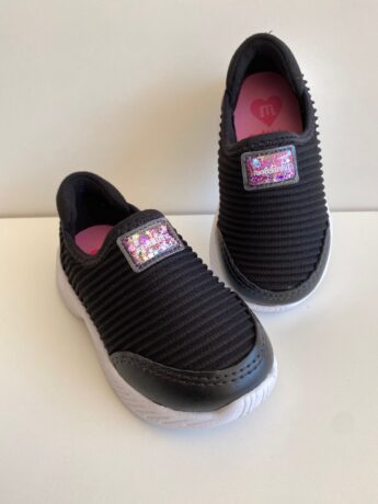 fernandaramoskids com br Tênis Infantil Feminino Casual Preto 1