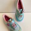 fernandaramoskids com br Tênis Infantil Feminino Verde com Detalhe Rosa 1