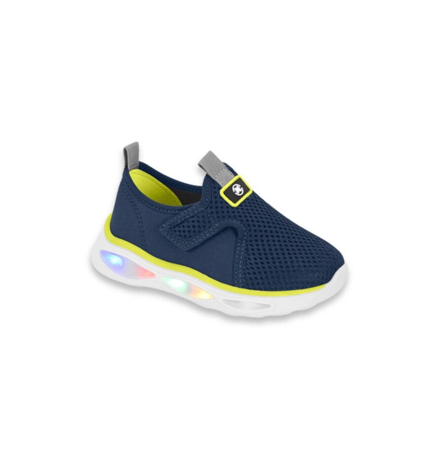 Tênis Infantil Masculino Azul Marinho Led Fernanda Ramos Kids