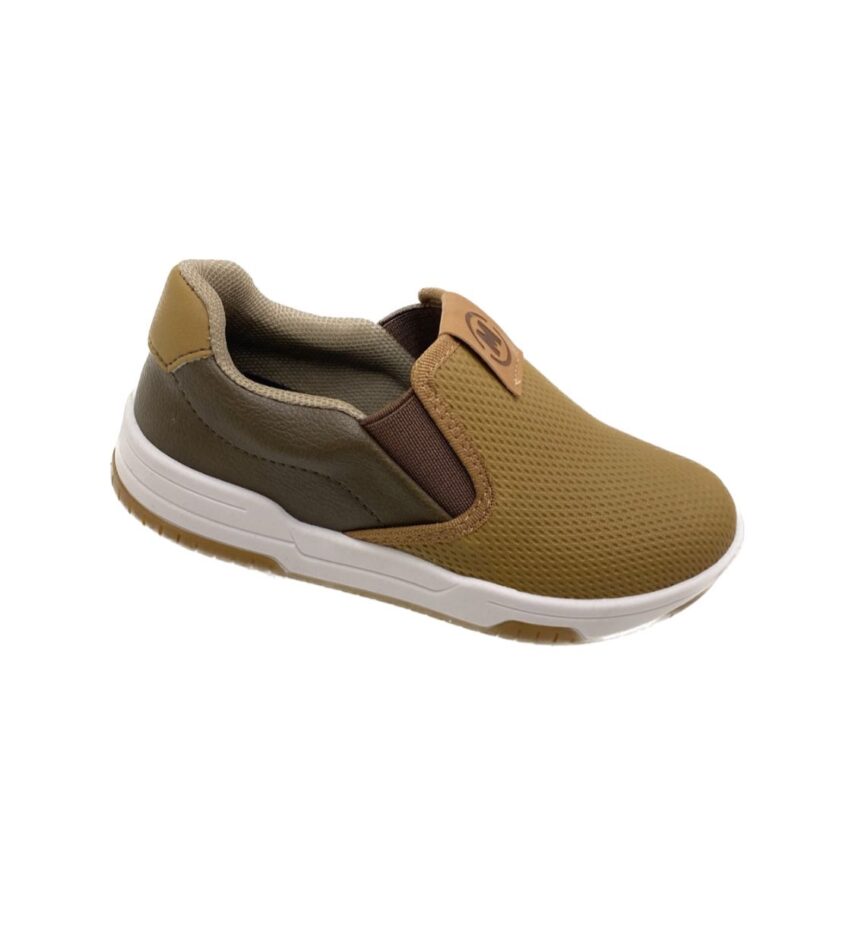 Tênis Infantil Masculino Caramelo Detalhe Marrom Fernanda Ramos Kids