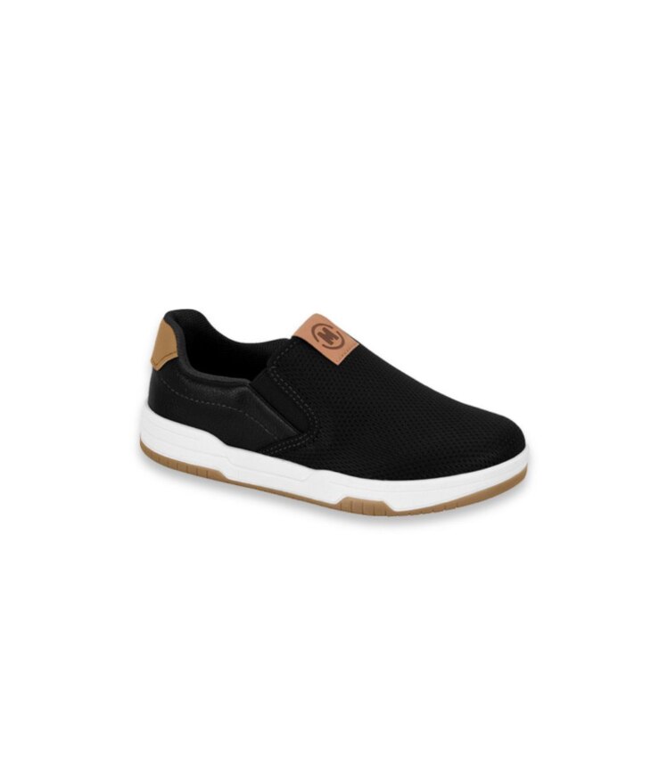 Tênis Infantil Masculino Casual Preto Detalhe Caramelo Fernanda Ramos Kids