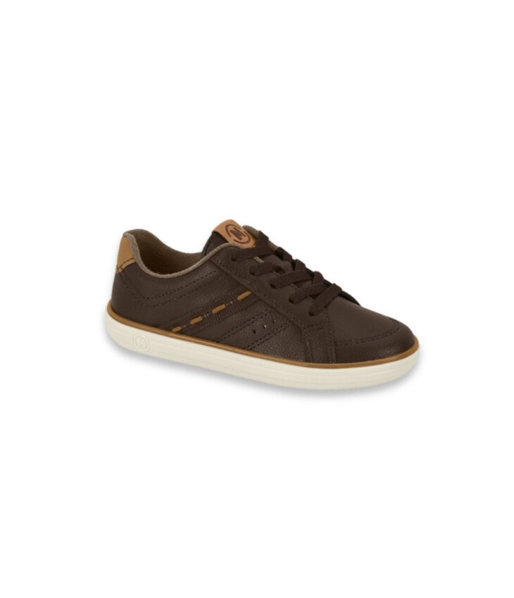 Tênis Infantil Masculino Marrom Detalhe Caramelo Fernanda Ramos Kids