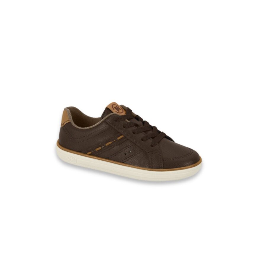 Tênis Infantil Masculino Marrom Detalhe Caramelo Fernanda Ramos Kids
