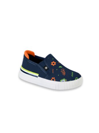Tênis Infantil Masculino Oxford Robô Azul Marinho Fernanda Ramos Kids