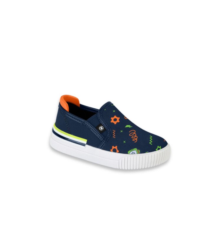 Tênis Infantil Masculino Oxford Robô Azul Marinho Fernanda Ramos Kids