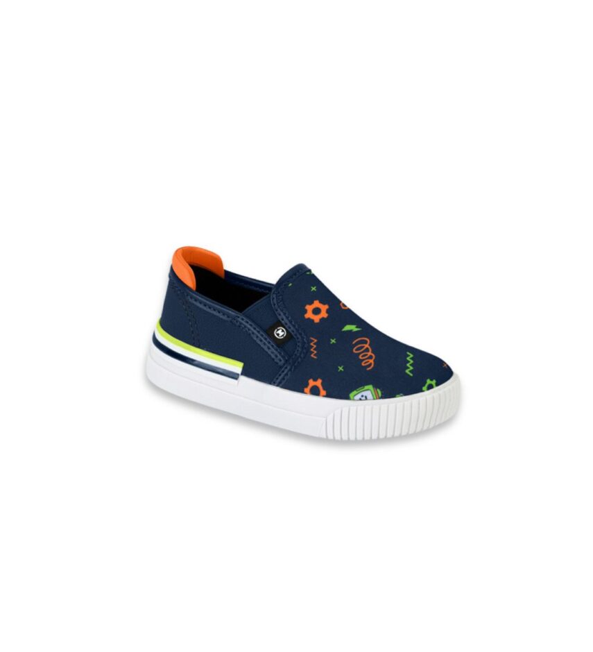 Tênis Infantil Masculino Oxford Robô Azul Marinho Fernanda Ramos Kids
