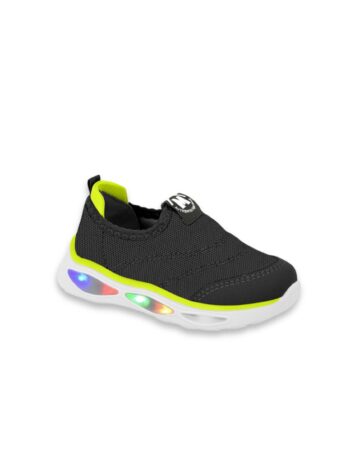 Tênis Infantil Masculino Preto Casual Led Fernanda Ramos Kids